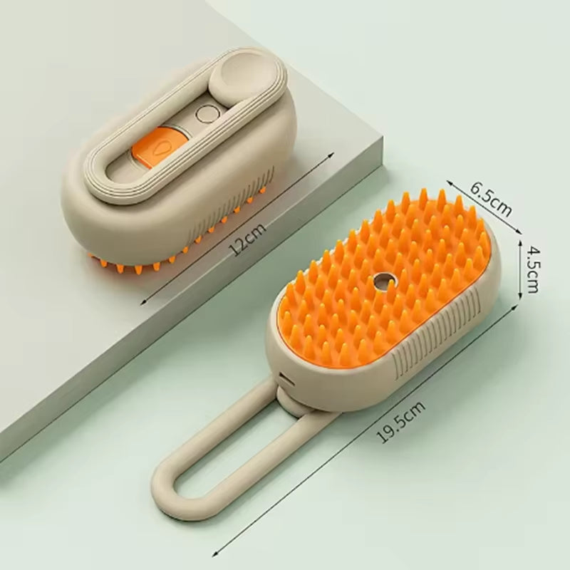 1Pc New Cat Dog Pet Spray Massage Brush One Button Steam Spray Folding Rotatable Floating Hair Bath Hair Removal Brush Comb